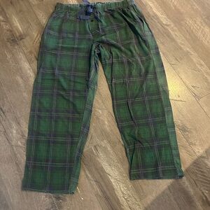 Green Plaid Men's Pants